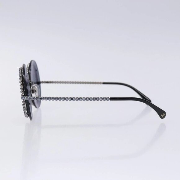 CHANEL Sunglasses plastic Black CC Auth 131207V - Picture 3 of 13